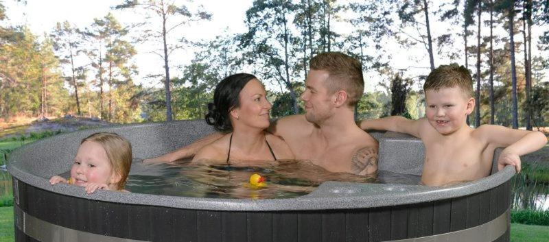 Wellness Huette Am Zwenkauer See Bei Leipzig Dış mekan fotoğraf