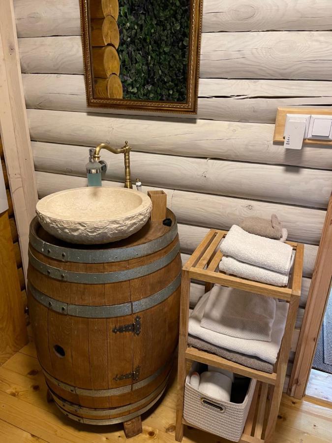 Wellness Huette Am Zwenkauer See Bei Leipzig Dış mekan fotoğraf